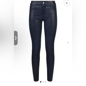 Paige Hoxton stretch leather skinny jeans